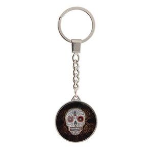 Day Of The Dead Sugar Skull Double Sided Keychain